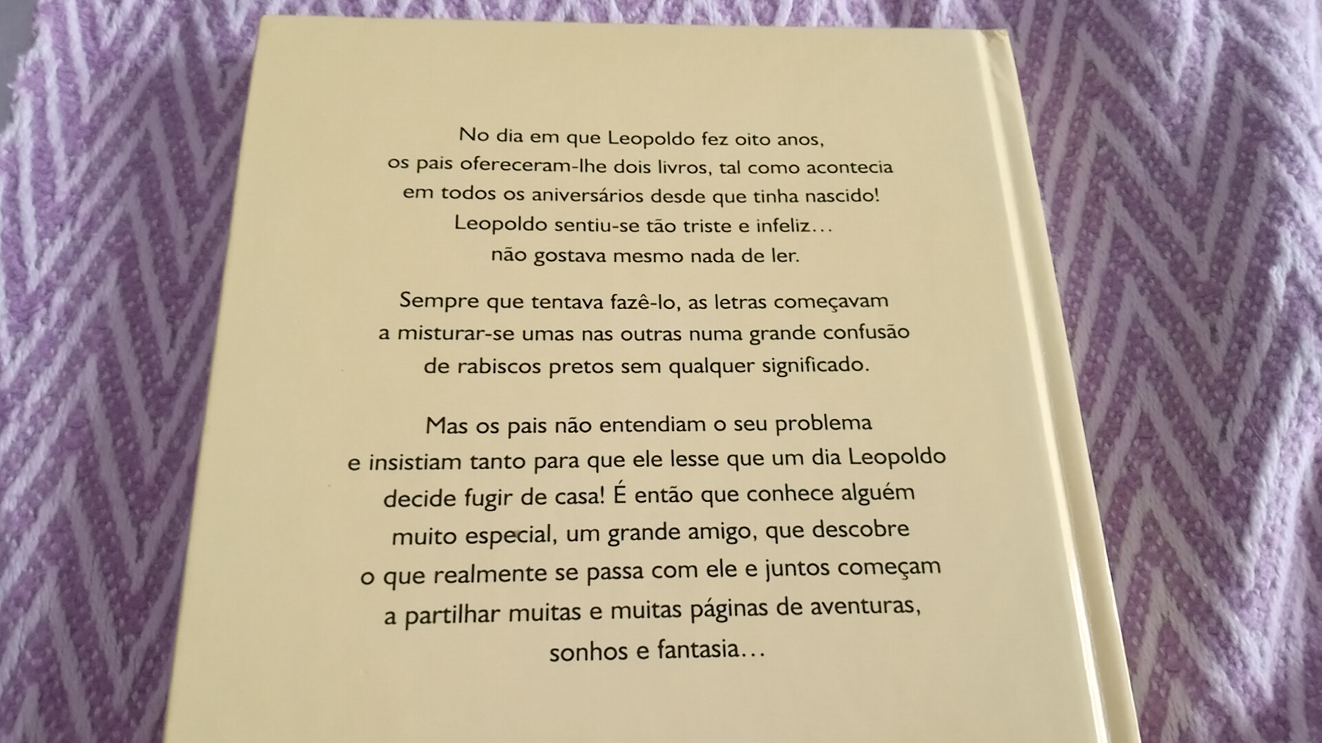 História de um menino que não gostava de ler.