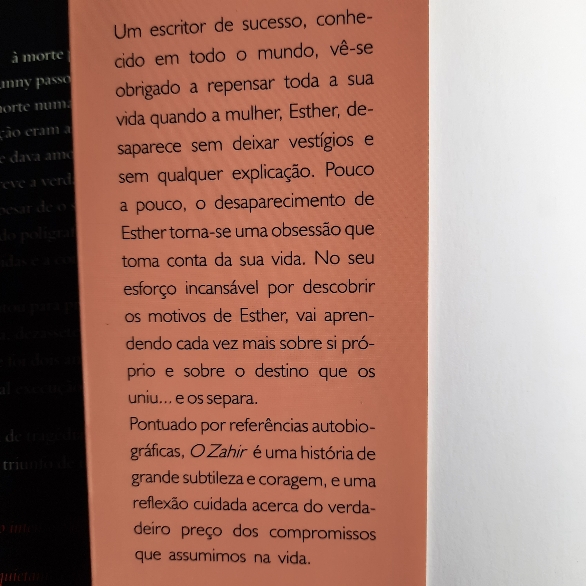 História de grande subtileza e coragem e uma reflexão cuidada acerca do verdadeiro preço dos compromissos que assumimos na vida.