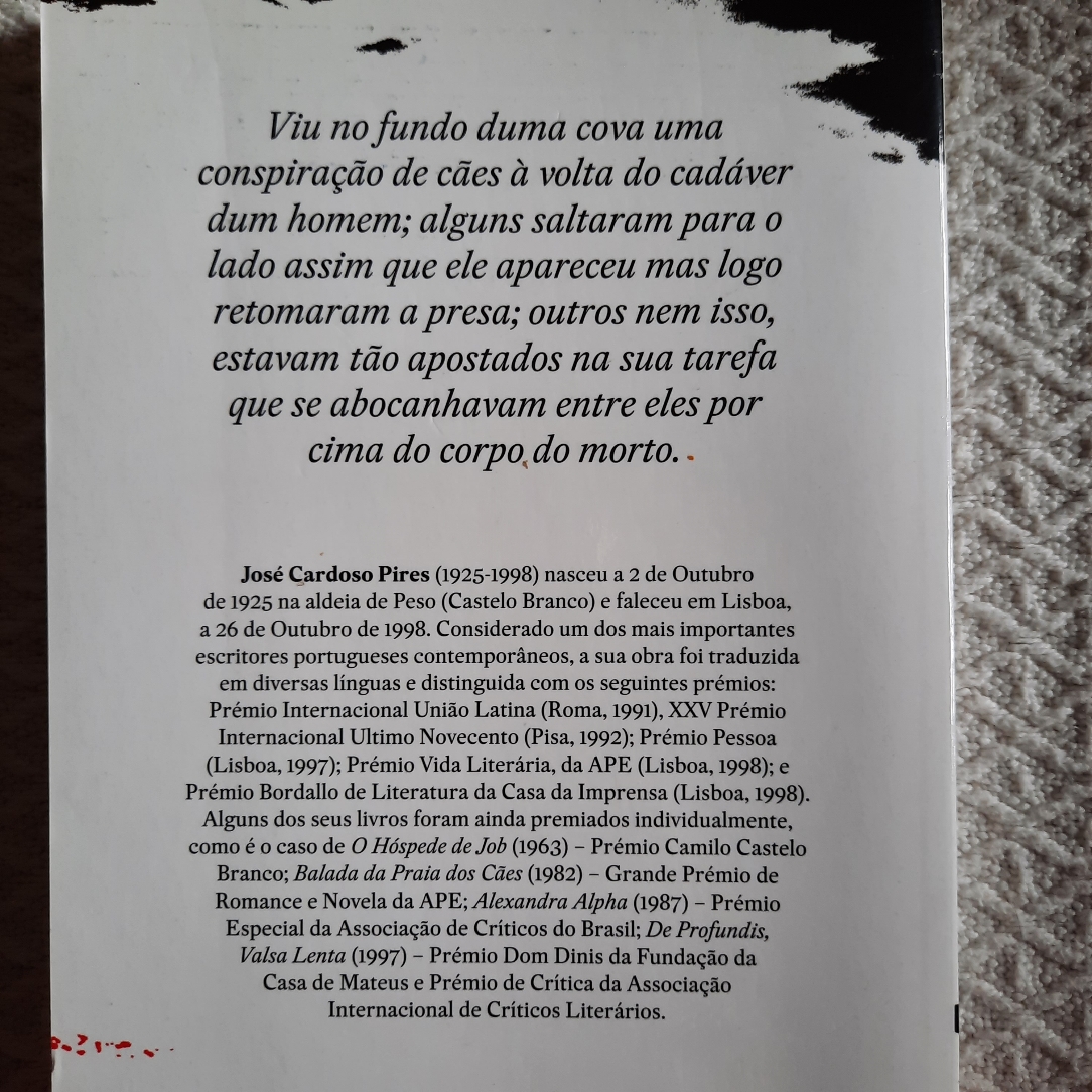 Um dos mais importante escritores contemporâneo escritor português que ganhou muitos prémios.
