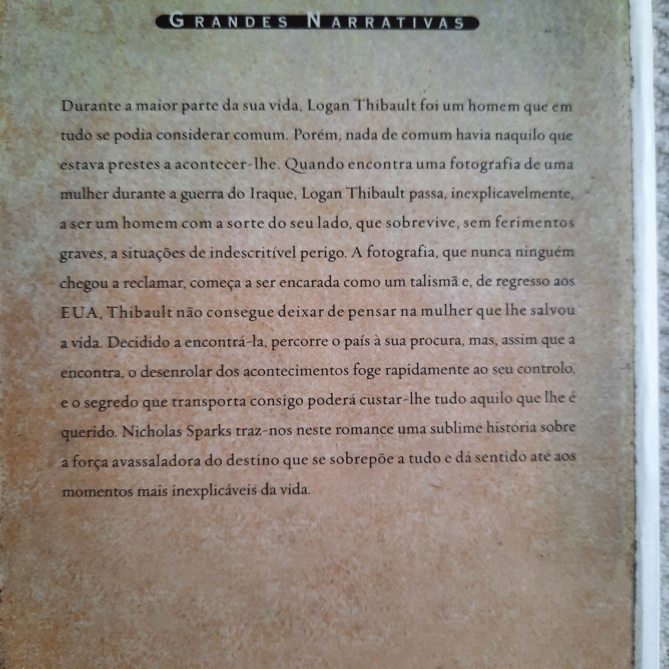 Sublime história sobre a força avassaladora do destino.