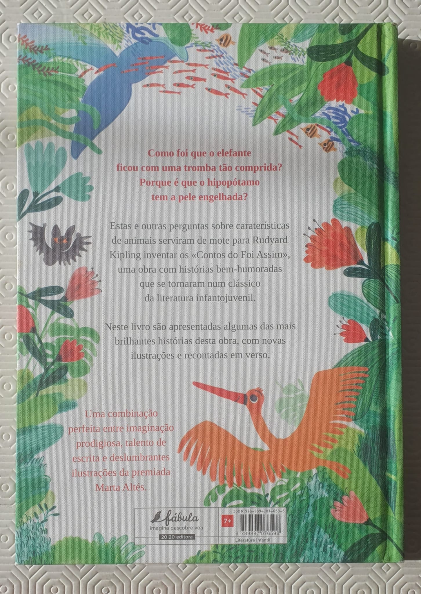 Histórias bem humoradas com perguntas sobre características dos animais