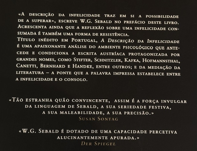 SINOPSE INSERIDA NA CONTRACAPA DO LIVRO