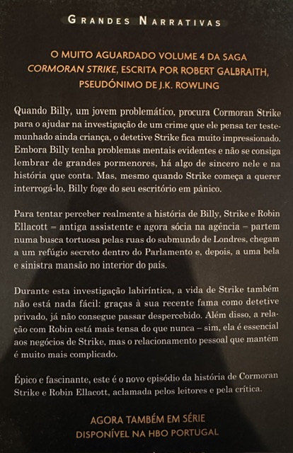 SINOPSE QUE CONSTA DA CONTRACAPA DO LIVRO